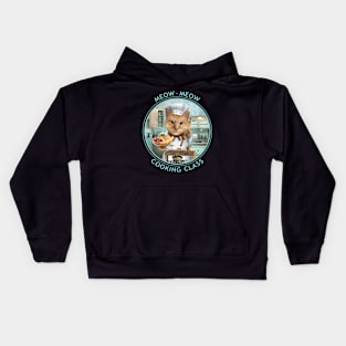 MEOW-MEOW COOKING CLASS Kids Hoodie